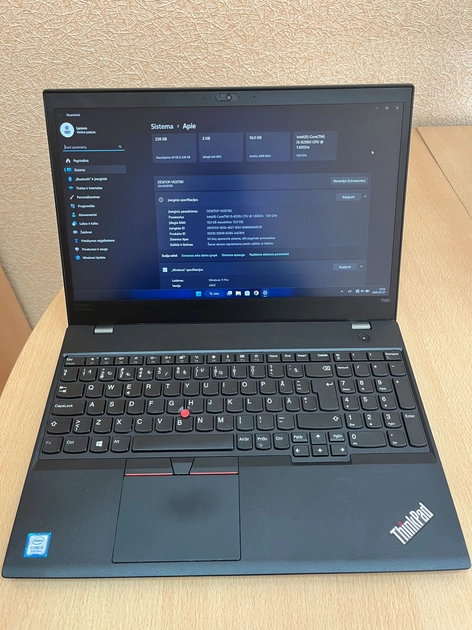  Lenovo T580 - galingas nešiojamas kompiuteris su i5