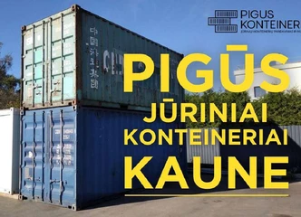 Peržiūrėti skelbimą - 20'dc/6m Naudotas Jūrinis Konteineris Kaune