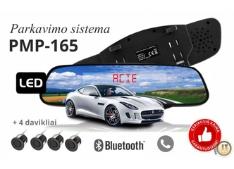 PMP-165: Parkavimo sistema veidrodyje su Bluetooth!