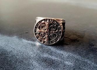 Nerūdijančio plieno sidabrinis žiedas už ypatingą kainą